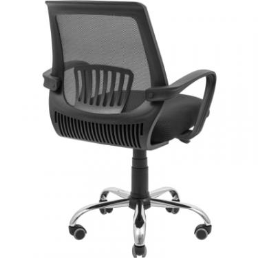 Офисное кресло Richman Стар Хром Піастра Сітка чорна + сіра Фото 3