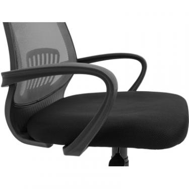 Офисное кресло Richman Стар Хром Піастра Сітка чорна + сіра Фото 4