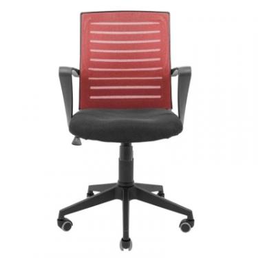 Офисное кресло Richman Флеш Ю Пластик М-1 (Tilt) Сітка чорна + червона Фото 1