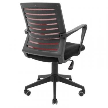 Офисное кресло Richman Флеш Ю Пластик М-1 (Tilt) Сітка чорна + червона Фото 3