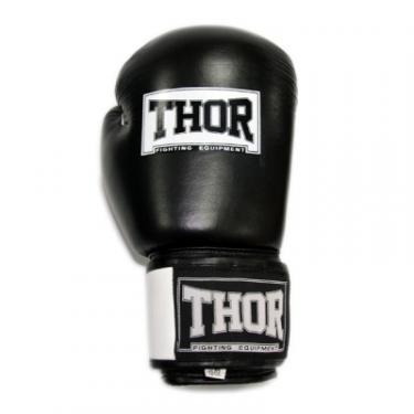 Боксерские перчатки Thor Sparring Шкіра 12oz Чорно-білі Фото 1