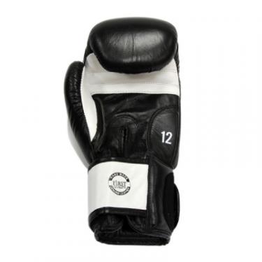 Боксерские перчатки Thor Sparring Шкіра 12oz Чорно-білі Фото 2