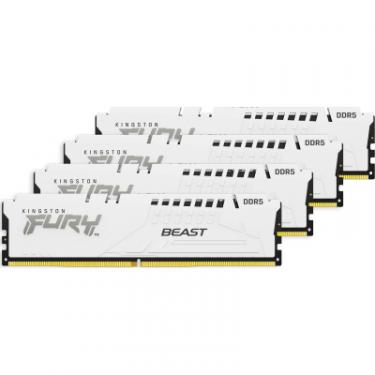 Модуль памяти для компьютера Kingston Fury (ex.HyperX) DDR5 128GB (4x32GB) 5600 MHz FURY Beast White Фото 2
