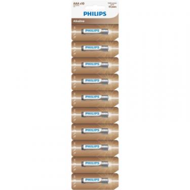 Батарейка Philips AАА Entry Alkaline, лужна, стрічка 10 шт Фото