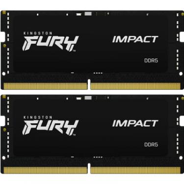 Модуль памяти для ноутбука Kingston Fury (ex.HyperX) SoDIMM DDR5 32GB (2x16GB) 6000 MHz Impact Фото