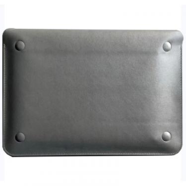Чехол для ноутбука BeCover 12" MacBook ECO Leather Gray Фото 1