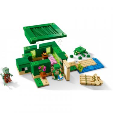 Конструктор LEGO Minecraft Пляжний будинок у формі черепахи 234 дет Фото 3