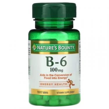 Витамин Nature's Bounty Витамин B6, 100 мг, Vitamin B6, 100 таблеток Фото
