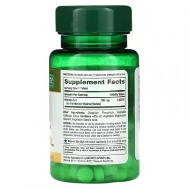 Витамин Nature's Bounty Витамин B6, 100 мг, Vitamin B6, 100 таблеток Фото 1