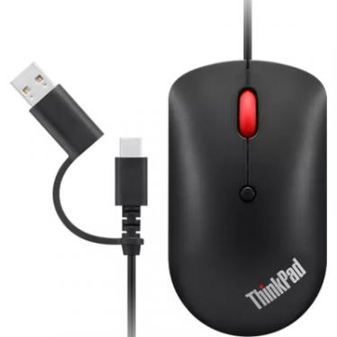 Мышка Lenovo ThinkPad USB-C Black Фото 5