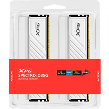 Модуль памяти для компьютера ADATA DDR4 16GB (2x8GB) 3600 MHz XPG Spectrix D35G RGB W Фото 4