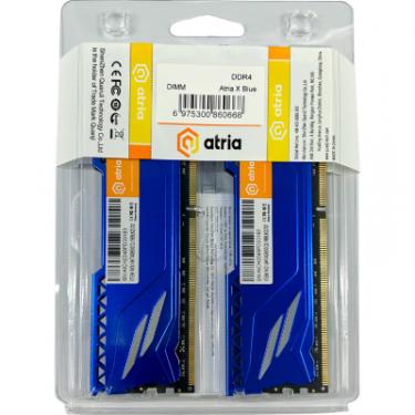 Модуль памяти для компьютера ATRIA DDR4 16GB (2x8GB) 3600 MHz Fly Blue Фото 2