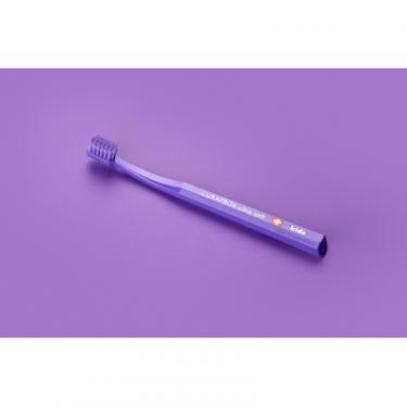 Детская зубная щетка Curaprox CS Kids ультрам'яка d 0.09 мм (4-12 років) Фіолето Фото 1