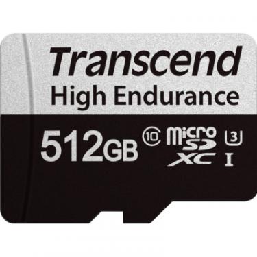 Карта памяти Transcend 512GB microSDXC class 10 UHS-I U3 High Endurance Фото 1