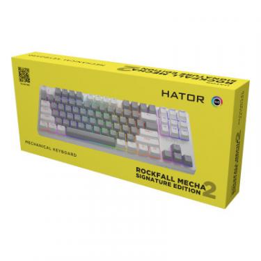 Клавиатура Hator Rockfall 2 Mecha Signature Edition USB White/Grey/ Фото 5