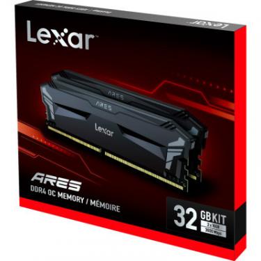 Модуль памяти для компьютера Lexar DDR4 32GB (2x16GB) 3600 MHz Ares Black Фото 3