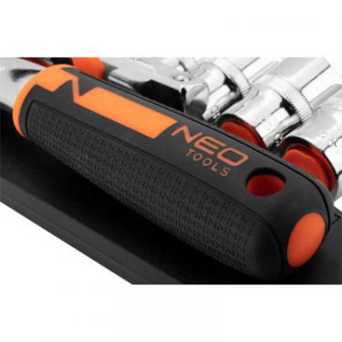 Набор головок Neo Tools 14шт, 1/4", тріскачка 90 зубців, CrV Фото 5