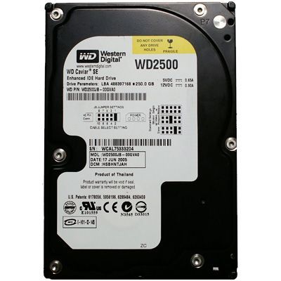 Жесткий диск WD 3.5" 250GB Фото