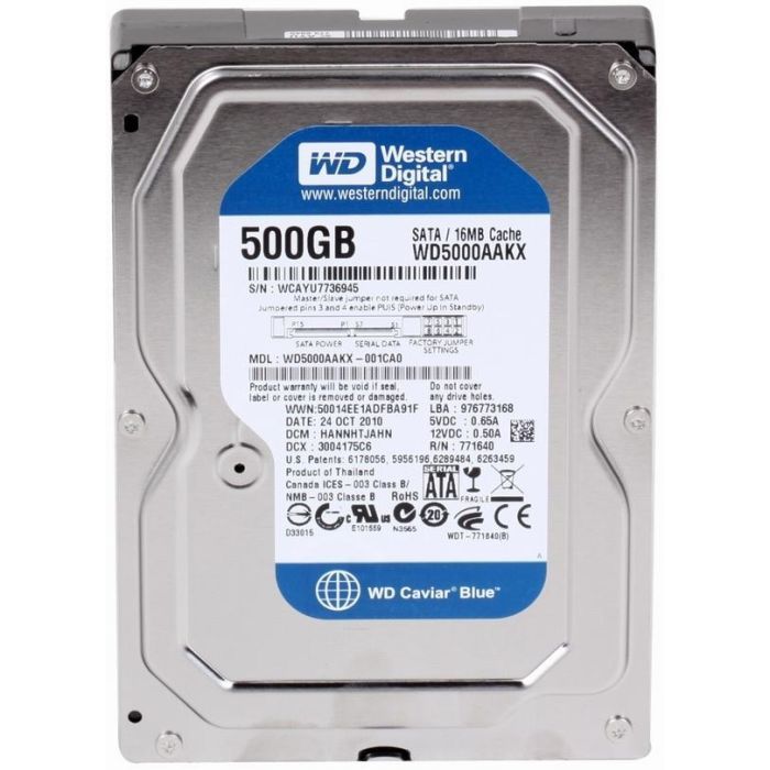 Жесткий диск WD 3.5" 500Gb Фото