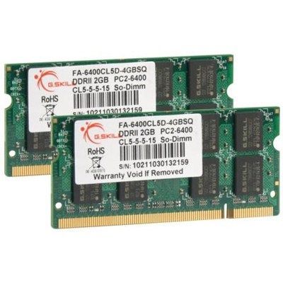 Модуль памяти для ноутбука G.Skill SoDIMM DDR2 4GB (2x2GB) 800 MHz Фото