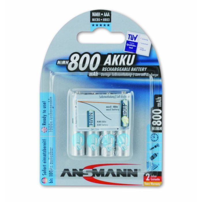 Аккумулятор Ansmann AAA R3 800mAh maxE *4 Фото
