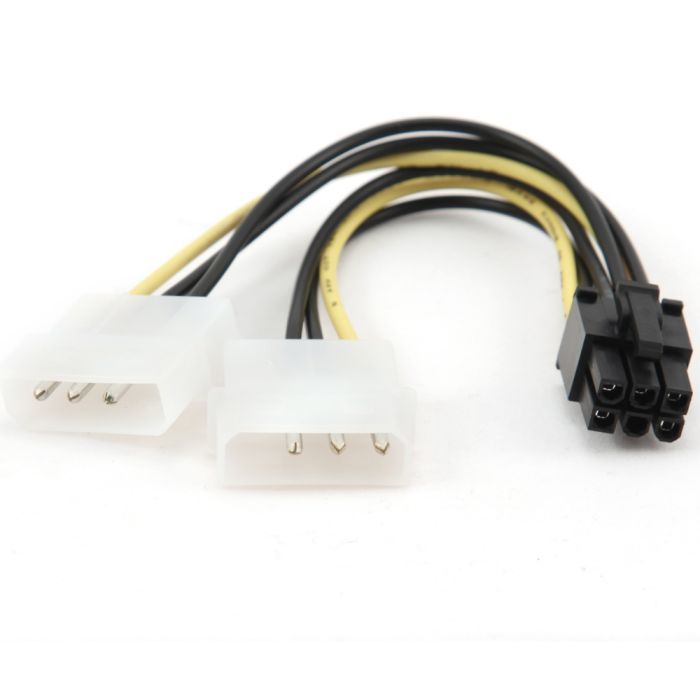 Кабель питания Cablexpert Molex to PCI express 6-pin 0.15m Фото