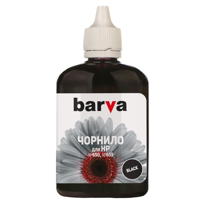 Чернила Barva HP №650/655 90г BLACK Pigment Фото
