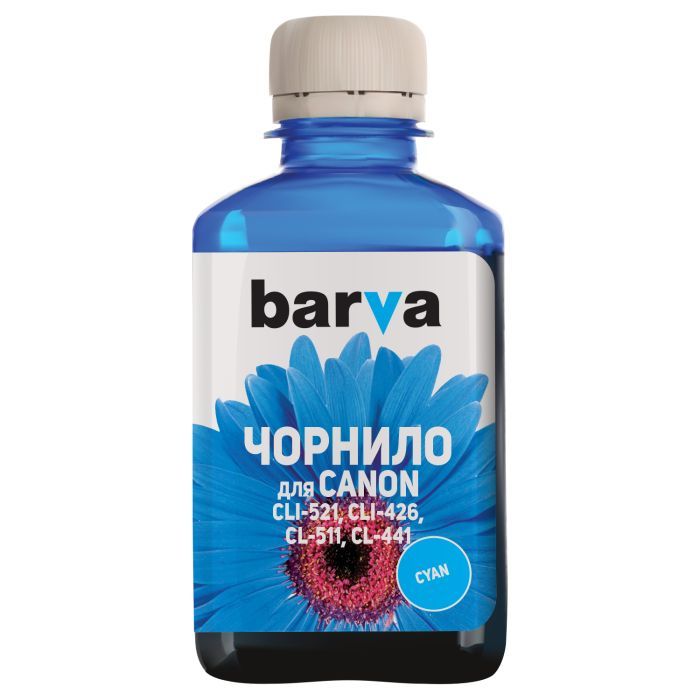 Чернила Barva CANON CLI-521/CL-511 180г CYAN Фото