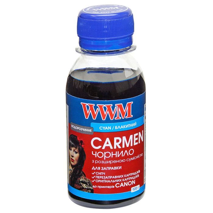Чернила WWM CANON UNIVERSAL CARMEN 100g Cyan Фото