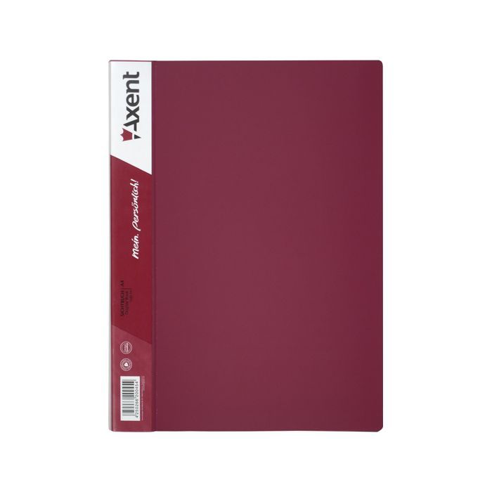 Папка с файлами Axent 40 sheet protectors, burgundy Фото