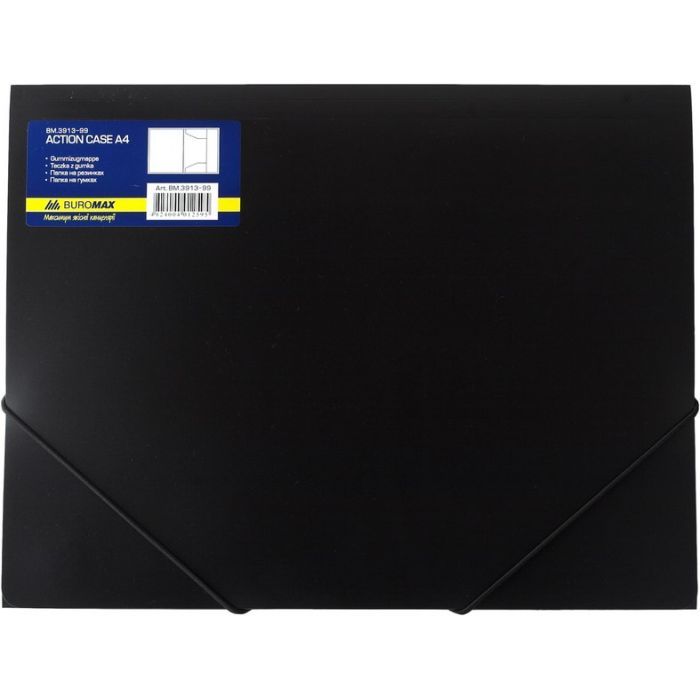 Папка на резинках Buromax А4, black Фото