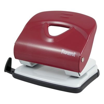 Дырокол Axent Exakt-2 metal, 40sheets, red Фото
