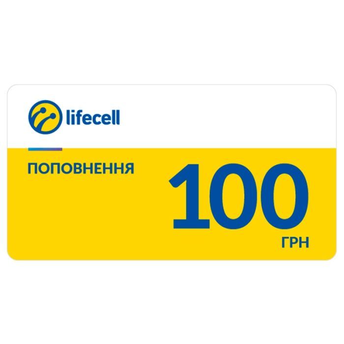 Карточка пополнения счета lifecell 100 Фото
