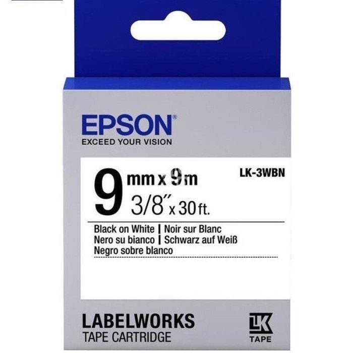 Лента для принтера этикеток Epson LK3WBN Фото