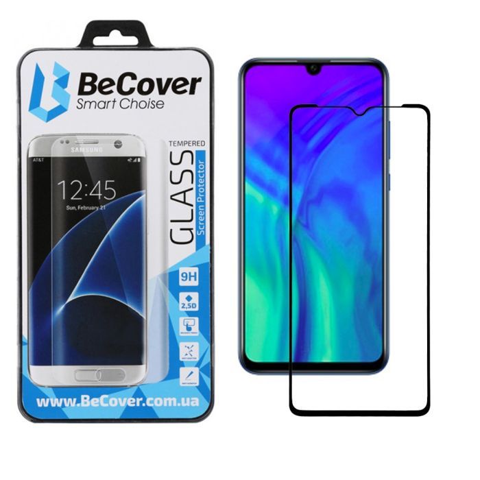 Стекло защитное BeCover Honor 20 Lite Black Фото