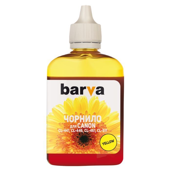 Чернила Barva CANON CL-441/CL-461 100мл YELLOW Фото