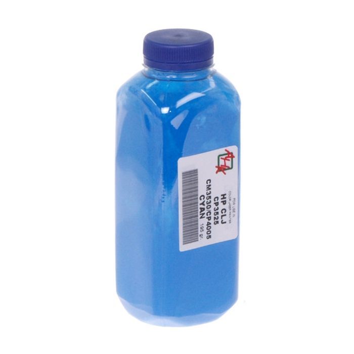 Тонер AHK HP CLJ CP3525/CP4005/CM3530, 195г Cyan Фото