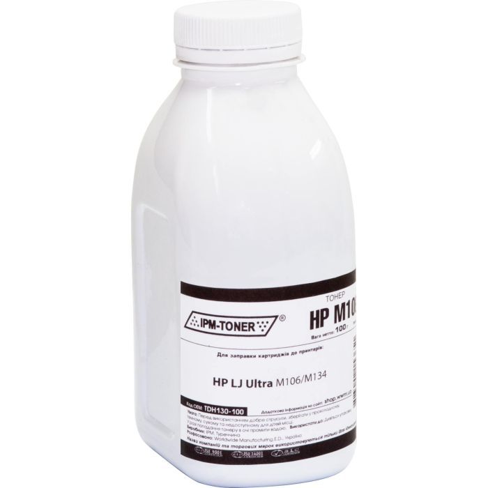 Тонер IPM HP LJ Ultra M106/M134, 100г Black Фото