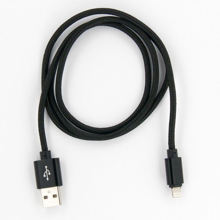 Дата кабель Dengos USB 2.0 AM to Lightning 1.0m black Фото