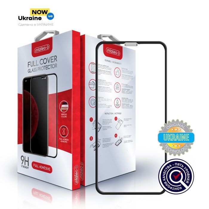 Стекло защитное Intaleo Full Glue Apple iPhone XR Фото
