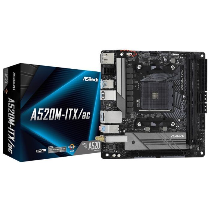 Материнская плата ASRock A520M-ITX/AC Фото