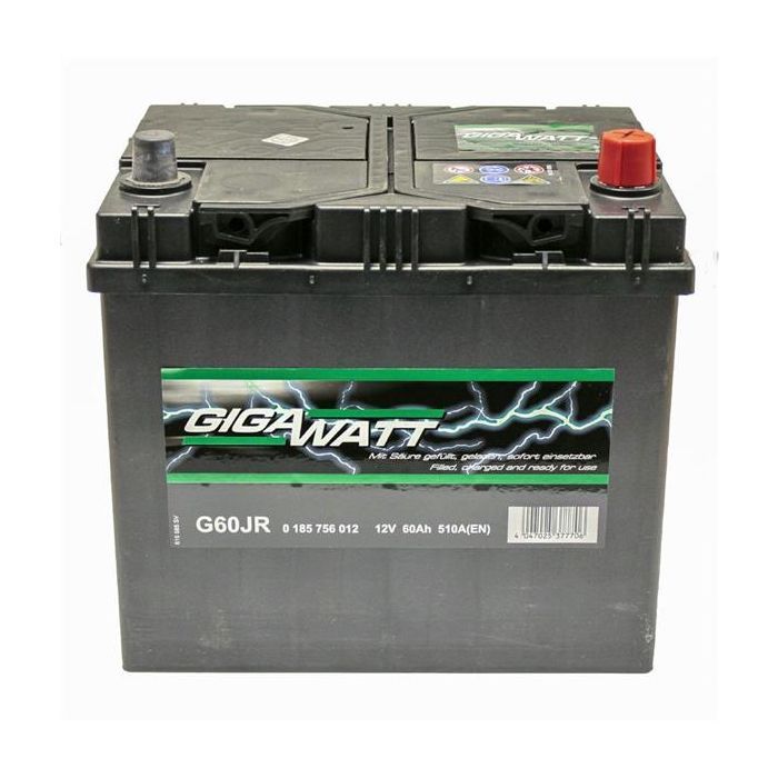 Аккумулятор автомобильный GigaWatt 60А Фото