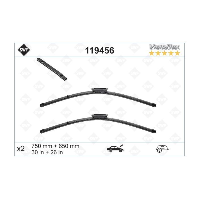 Щетка стеклоочистителя SWF 119456 Фото