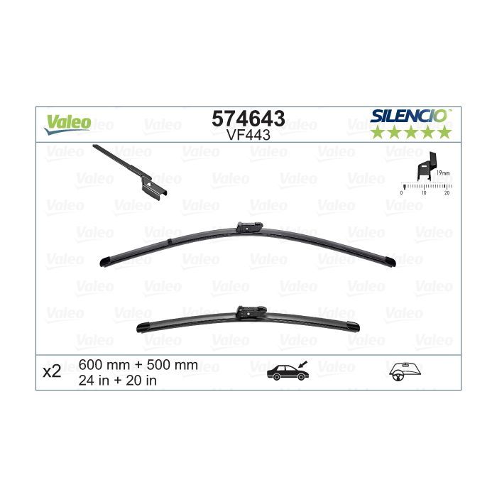 Щетка стеклоочистителя Valeo 574643 Фото