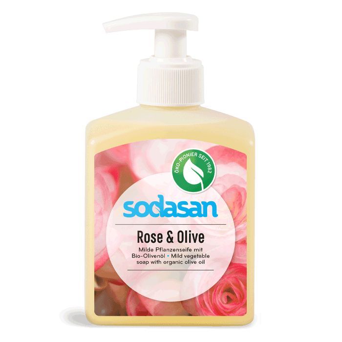 Жидкое мыло Sodasan органічне Rose-Olive тонізуюче 300 мл Фото