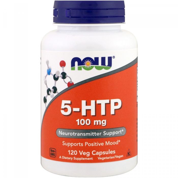 Аминокислота Now Foods 5-HTP (Гидрокситриптофан), 100мг, 120 вегетарианс Фото
