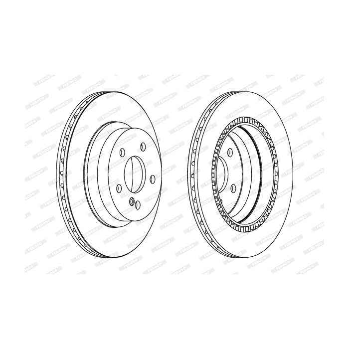Тормозной диск FERODO DDF1672C Фото