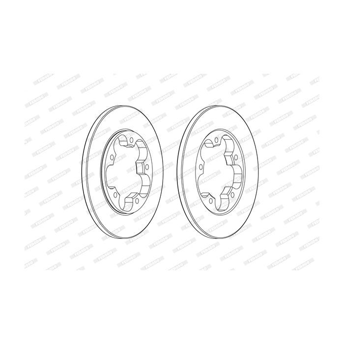 Тормозной диск FERODO DDF2484C Фото