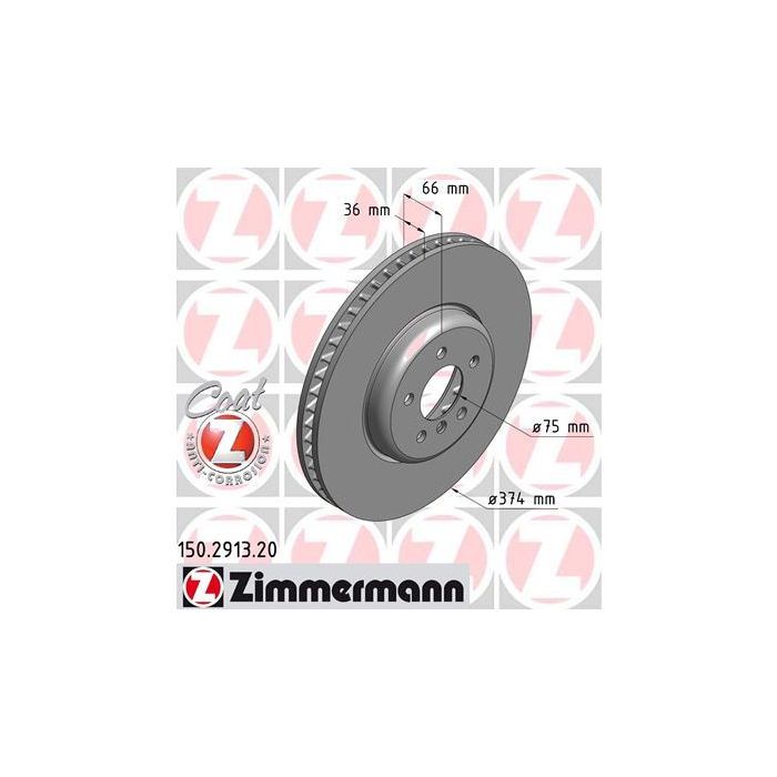 Тормозной диск ZIMMERMANN 150.2913.20 Фото