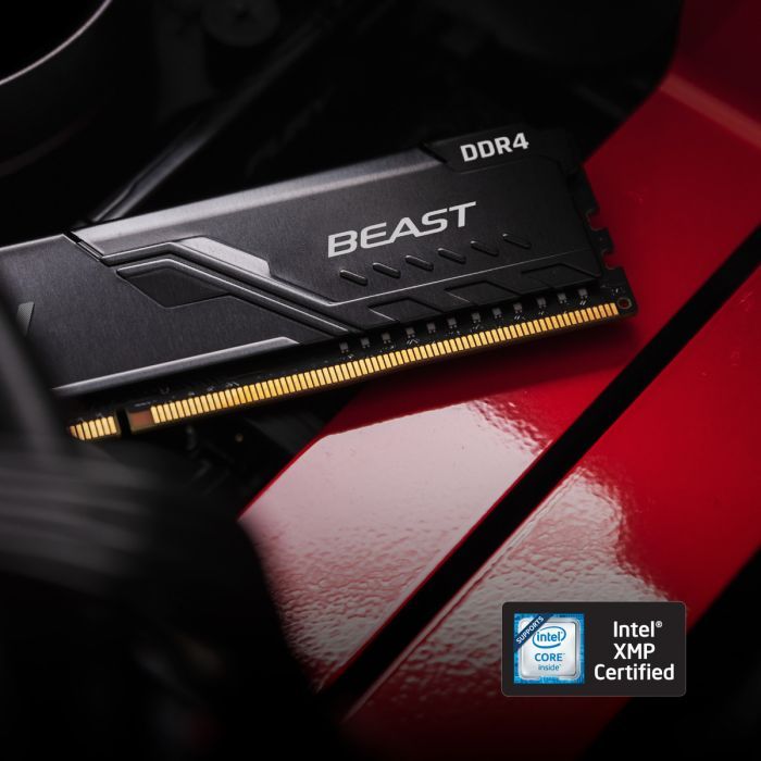 Модуль памяти для компьютера Kingston Fury (ex.HyperX) DDR4 16GB (2x8GB) 3200 MHz Fury Beast Black Фото 9